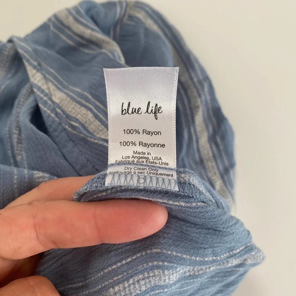 Blue Life romper size small wild and free striped summer outfit cover up - Picture 6 of 9